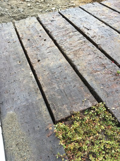 枕木のステップ